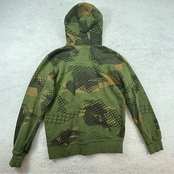 Staple Hooded Sweatshirt Men’s Size XS Green Camouflage - Picture 2 of 9